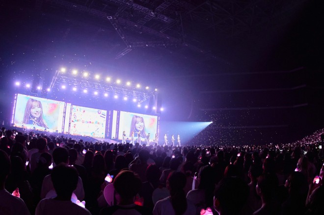 ME:I performing at the Kanagawa